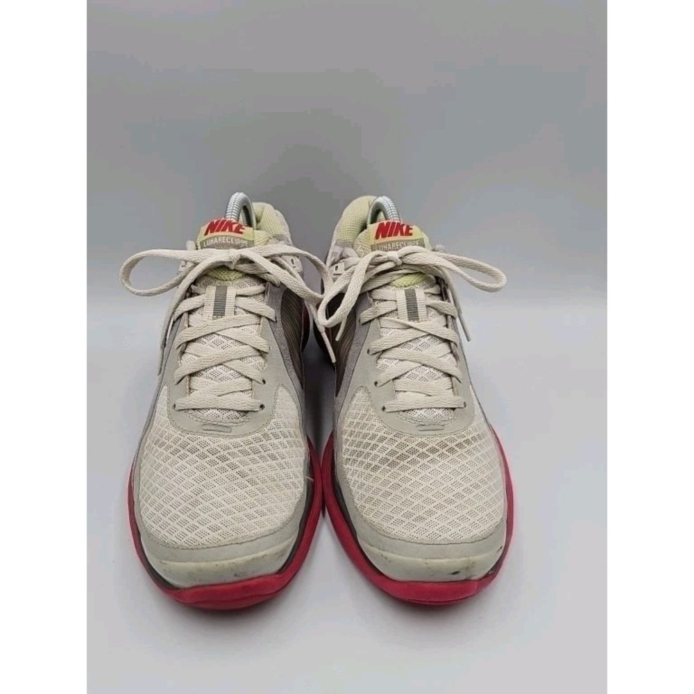 Nike Lunar Eclipse Flywire Running Shoes W Sz 9 - Grey Pink 408580-100 - Stains
